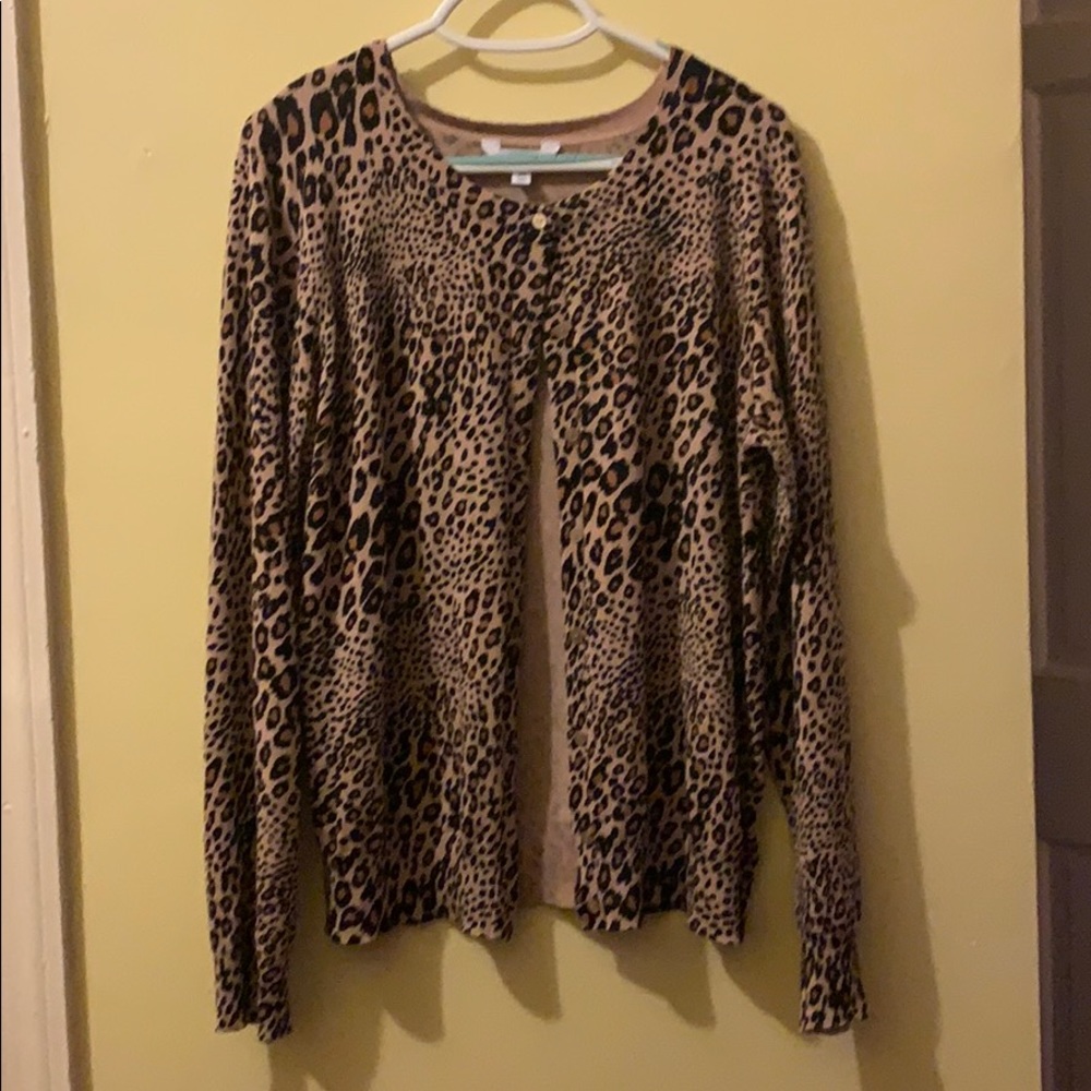 Leopard Cardi
